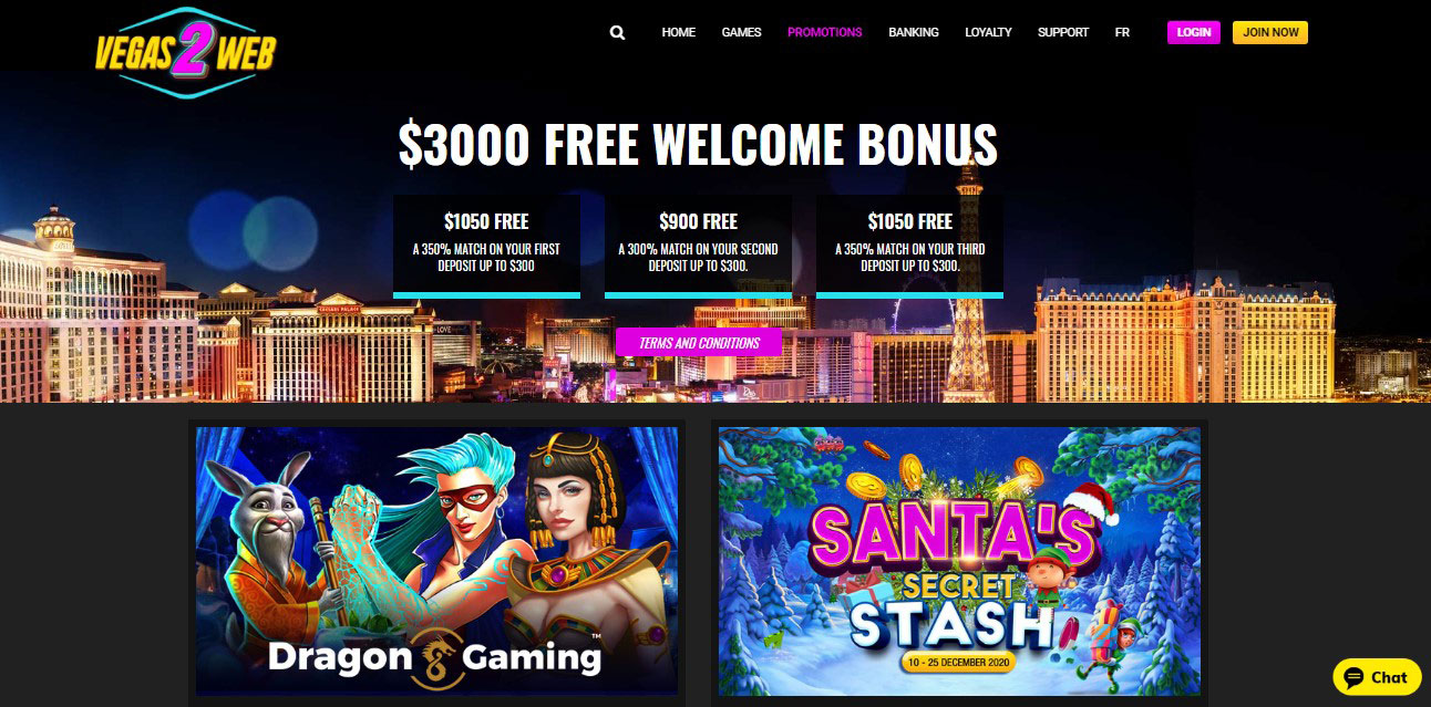 vegas 2 web casino promotions